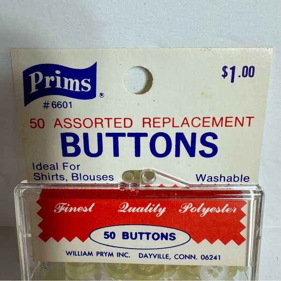 Vintage Prims 50 ASSORTED REPLACEMENT BUTTONS
Ideal For Shirts, Blouses. - Picture 2 of 7